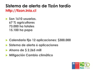 Sistemas de alerta temprana de enfermedades en el cultivo de papa:  Usos y proyecciones para la adaptación 