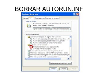 BORRAR AUTORUN.INF 
