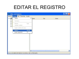 EDITAR EL REGISTRO 