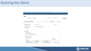 Running the Alerts
 