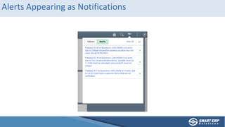 Alerts Appearing as Notifications
 