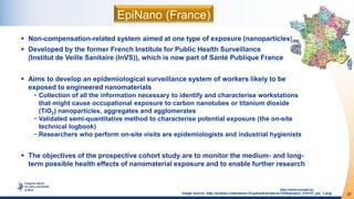 27
http://osha.europa.eu
 Non-compensation-related system aimed at one type of exposure (nanoparticles)
 Developed by th...