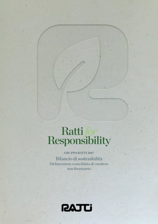 Alessandra Fornasiero - Bilancio Sostenibilità per Ratti | PDF