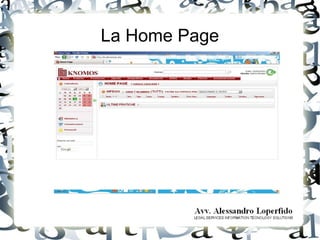 La Home Page
 