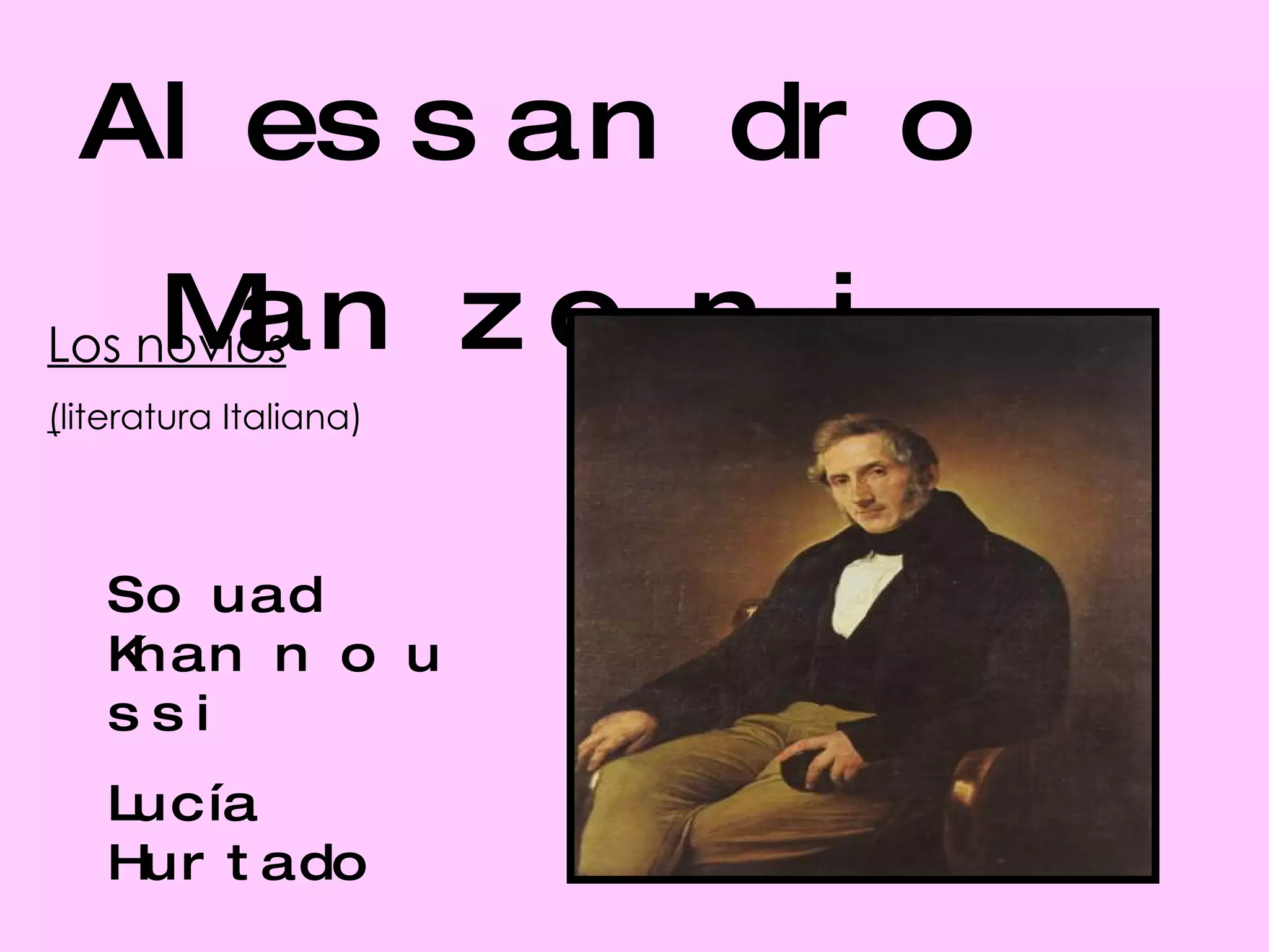Alessandro Manzoni | PPT