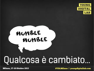 Qualcosa è cambiato...

 