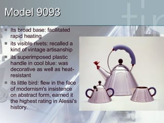 Innovation of Alessi | PPT