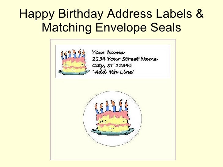 address labels envelope seals