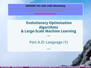 Evolutionary Optimization Algorithms & Large-Scale Machine Learning | PDF
