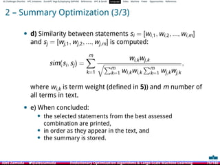 Evolutionary Optimization Algorithms & Large-Scale Machine Learning | PDF