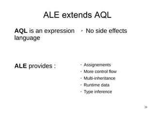 EcoreTools-Next: Executable DSL made (more) accessible Slide 20