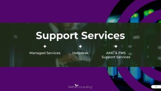 14
14
Support Services
+ + +
Managed Services Helpdesk AMC & FMS
Support Services
 