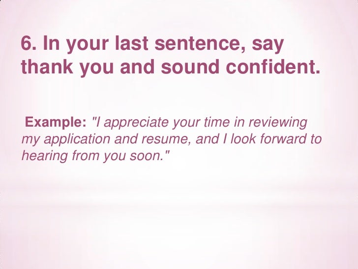 thank you for reviewing my resume