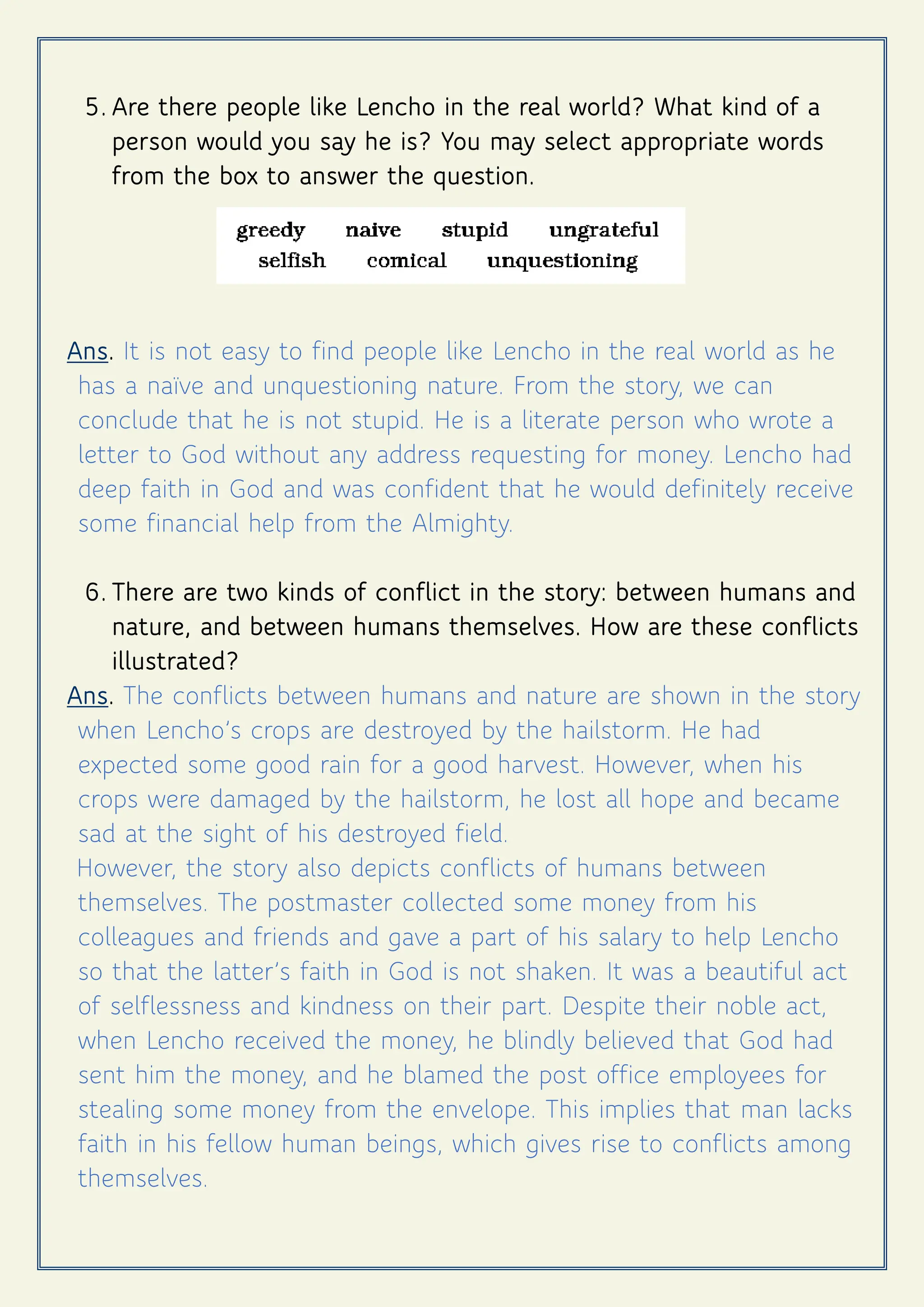 Len Cho Rendon A Letter to God Class - 10th | PDF