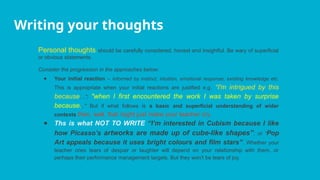 A Level Art Personal Study - Writing the essay.pptx