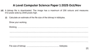 A Level Computer Science Paper 1 2025 Oct/Nov
 