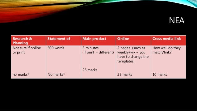 A level media course structure