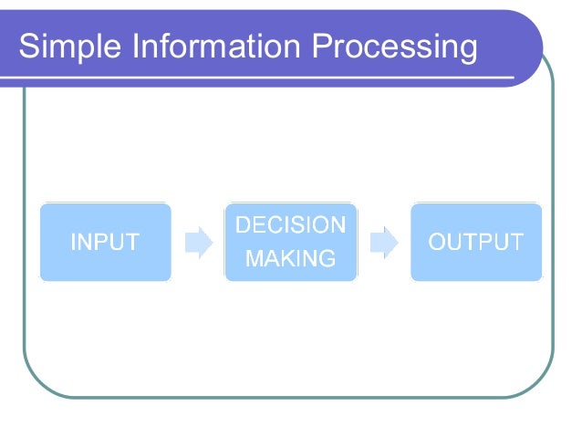 information processing model