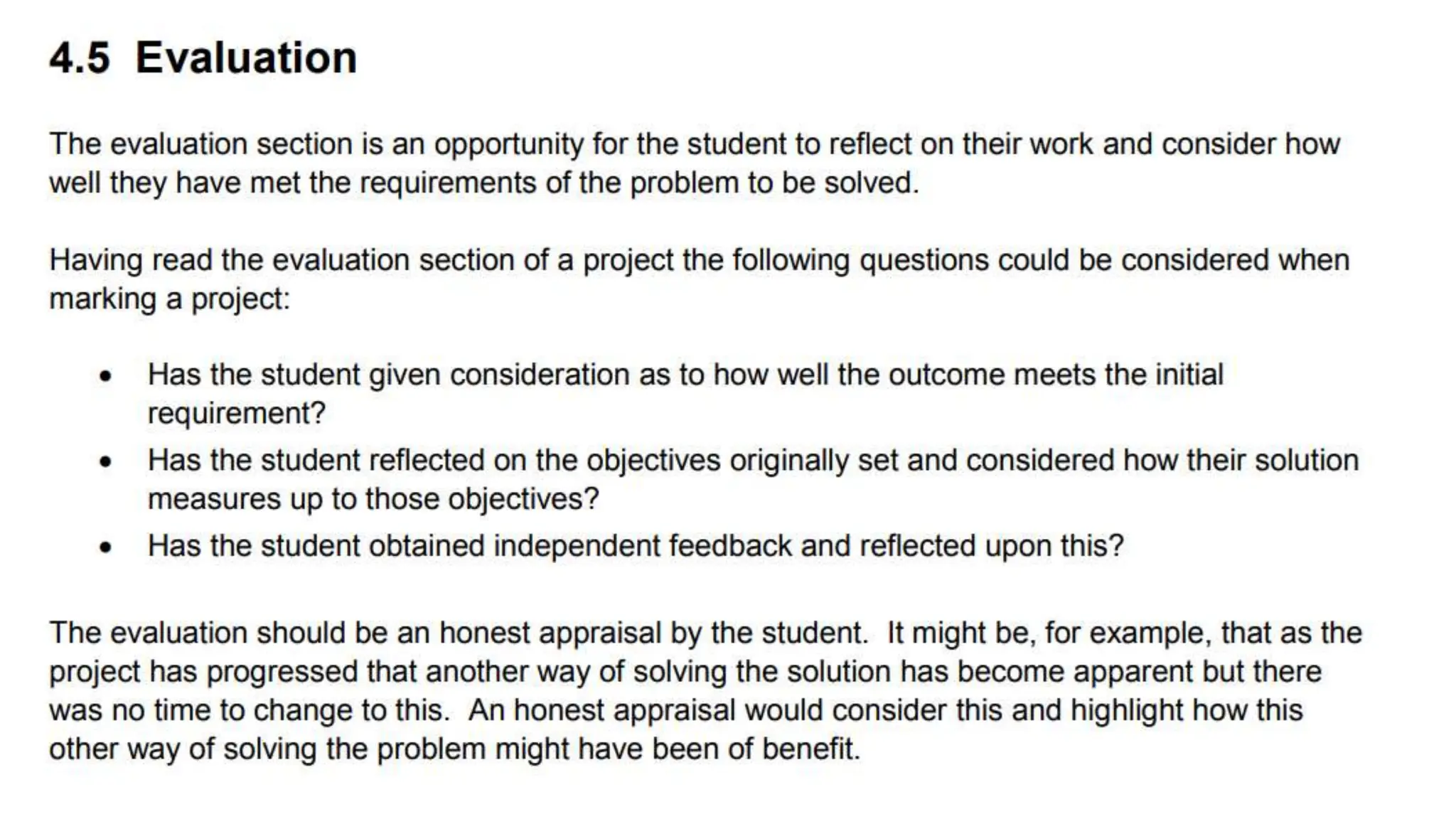 A Level Project - Timetable - Documentation Requirements - Marking ...