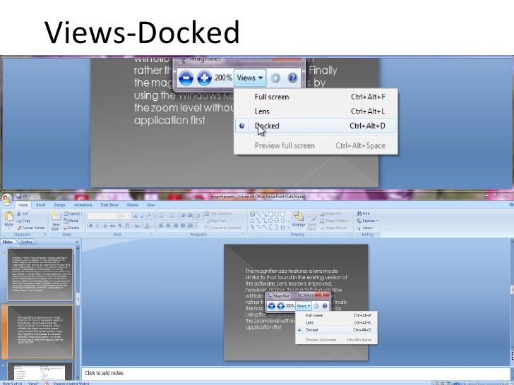 Windows magnifier tool