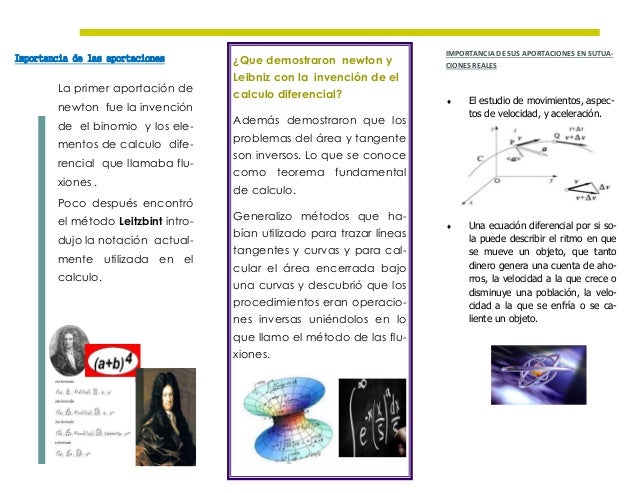 APORTACIONES DE LITZBINT Y NEWTON HACIA EL CALCULO DIFERENCIAL