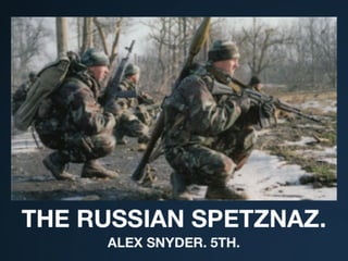 Alex Snyder. Spetznaz re-edited.