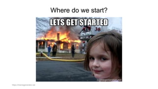Where do we start?
https://memegenerator.net
 