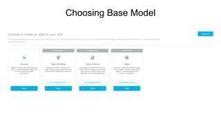 Choosing Base Model
 