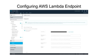 Configuring AWS Lambda Endpoint
 