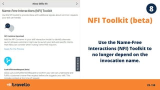 25 / 58
NFI Toolkit (beta)
Use the Name-Free
Interactions (NFI) Toolkit to
no longer depend on the
invocation name.
8
 