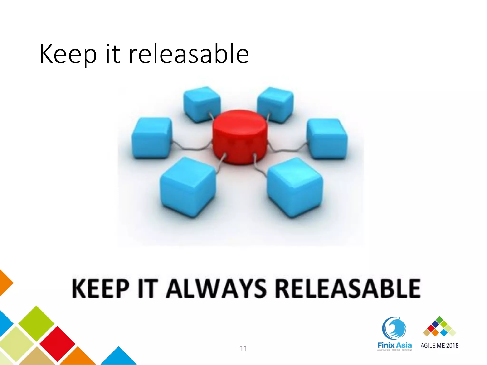 Keep it releasable
11
 
