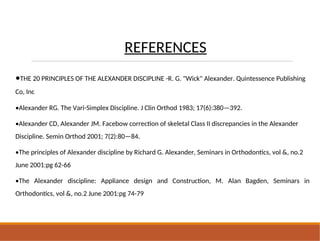 Comprehensive Guide to the Alexander Discipline in Orthodontics ...