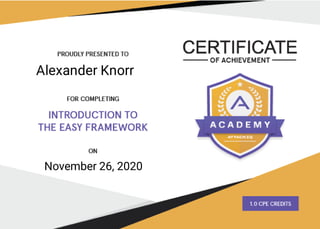Alexander Knorr
November 26, 2020
 