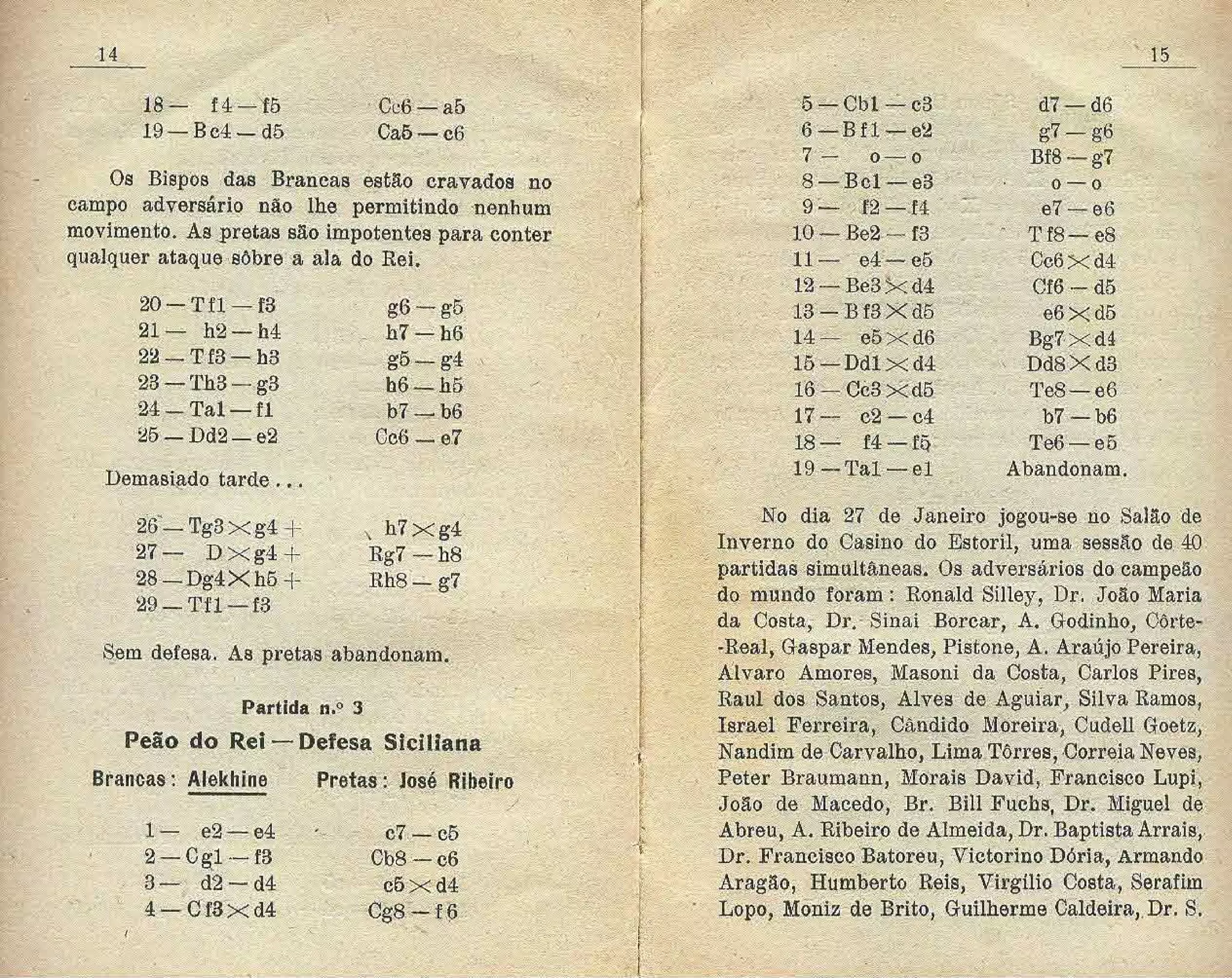 Alexander alekhine campeão mundial em portugual
