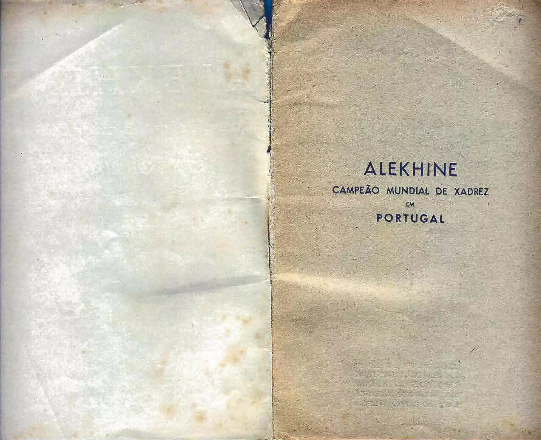 Alexander alekhine campeão mundial em portugual