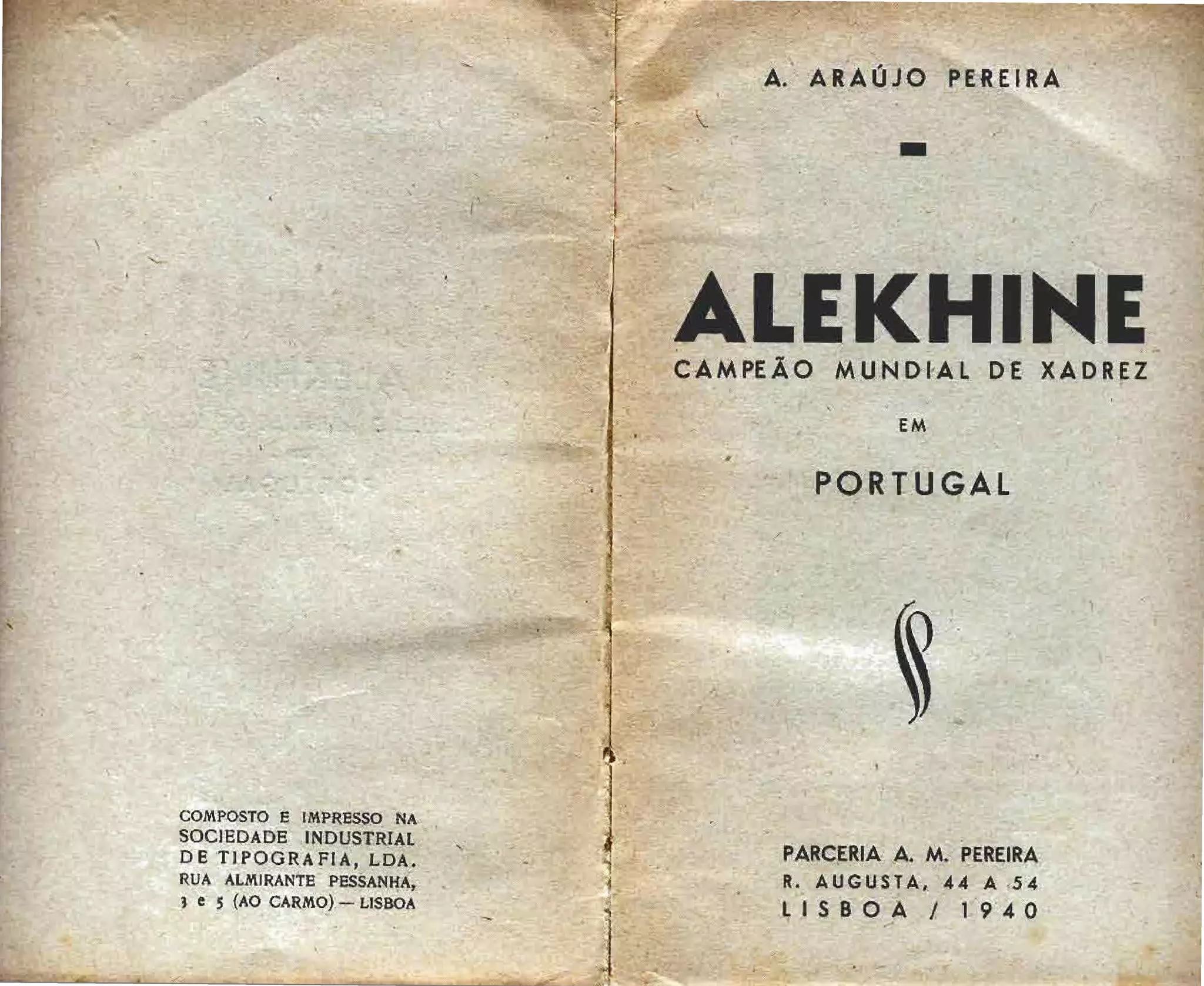 Alexander alekhine campeão mundial em portugual