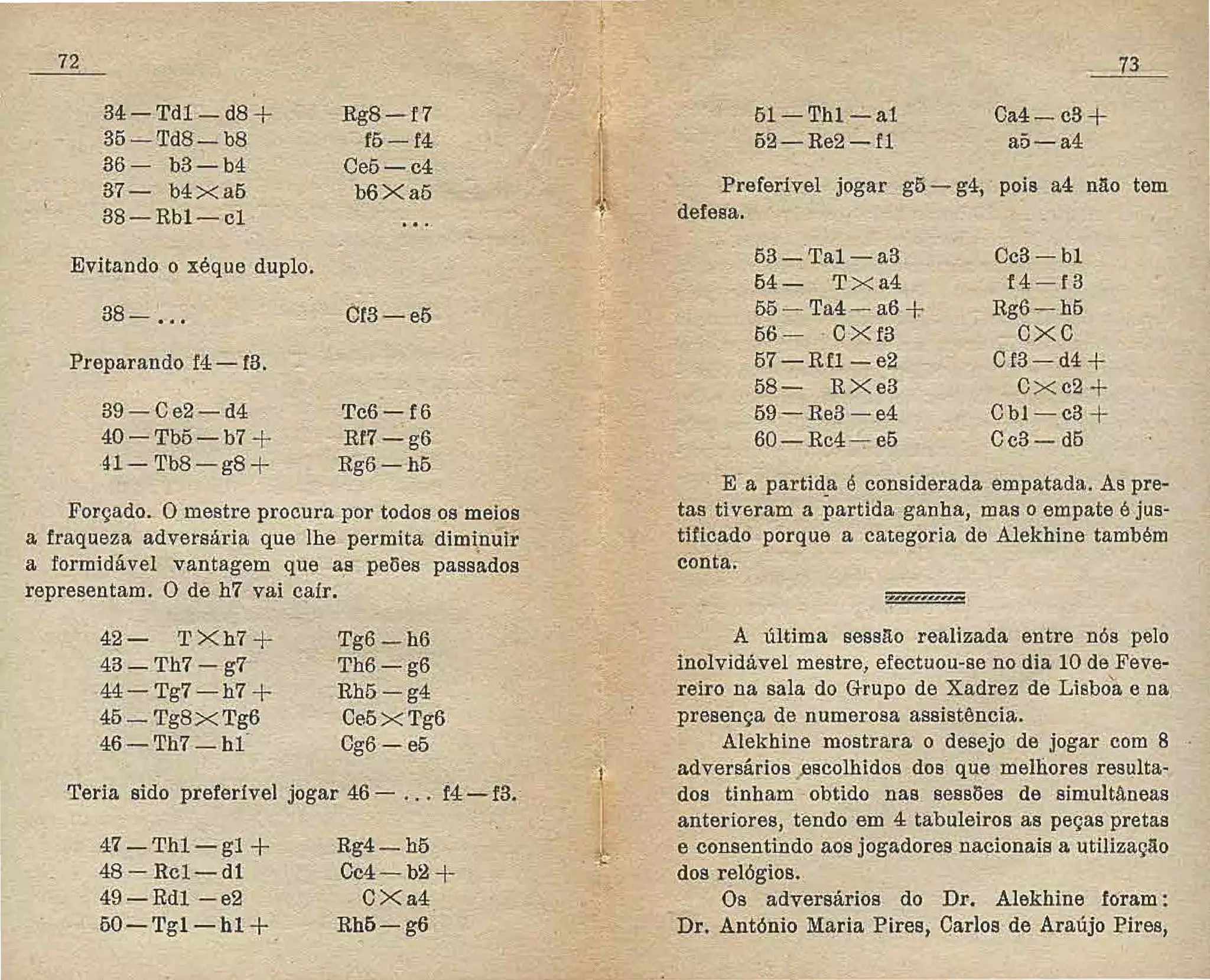 Alexander alekhine campeão mundial em portugual