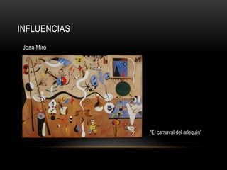 INFLUENCIAS
Joan Miró
"El carnaval del arlequín"
 