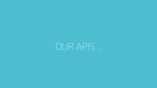 OUR APIS …
 