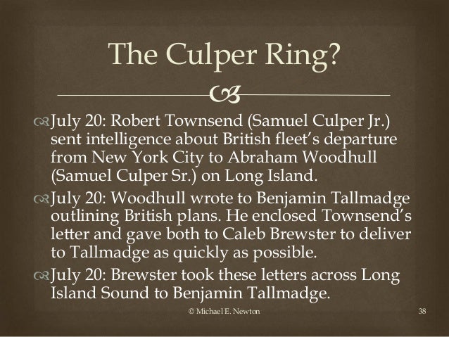 Rhode Island Culper Ring Rhode Island Culper Ring