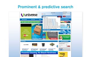 Prominent & predictive search
 