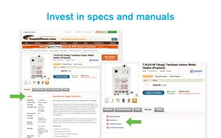 Invest in specs and manuals
 