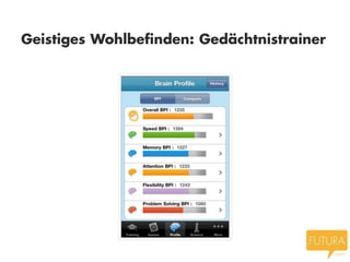 Geistiges Wohlbefinden: Gedächtnistrainer
 