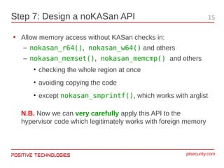 KASan in a Bare-Metal Hypervisor | PDF