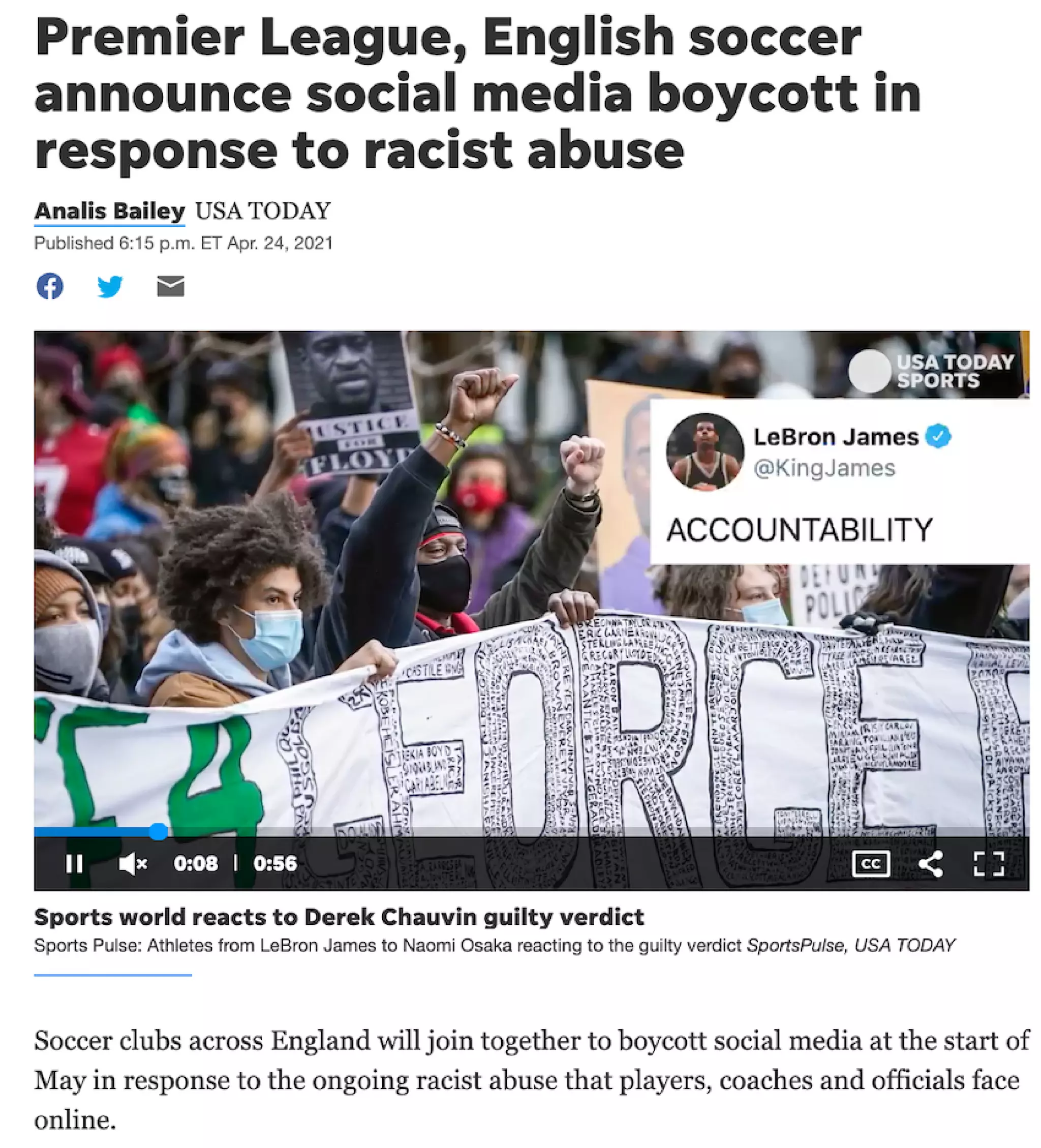 Premier League, Engish soccer announce social media boycott in response ...