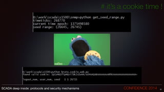 # it’s a cookie time !
57SCADA deep inside: protocols and security mechanisms		 	 	 	 	 	 	 CONFIDENCE 2014
 