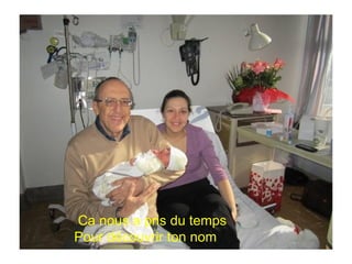 Ca nous a pris du temps
Pour découvrir ton nom
 