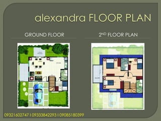 GROUND FLOOR                     2ND FLOOR PLAN




09321602747 l 09333842293 l 09085180399
 