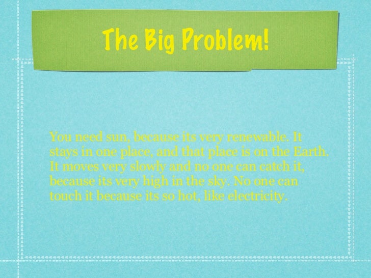 Sunlight Is A Renewable Resource