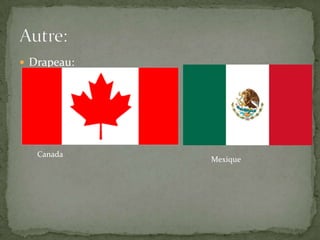  Drapeau:
Canada
Mexique
 